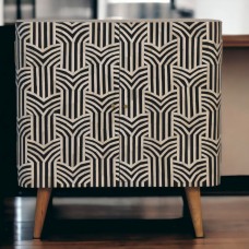 Шкаф для хранения Edessa Bone Inlay из массива манго