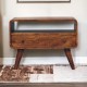 Компактная ТВ-тумба Mini Curved Chestnut с нишей
