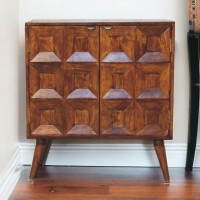 Quad Console Cabinet Chestnut