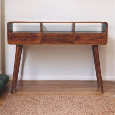 Консольный стол Triple Curved Chestnut