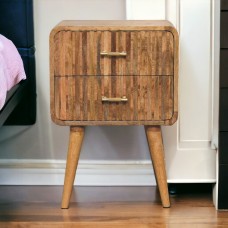 Прикроватная тумба T-Bar Ribbed Oak-Ish