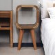 Extra Mini Minimalist Oak-Ish Open Shelf Nightstand