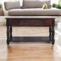 Turned Legs Console Table Cherry