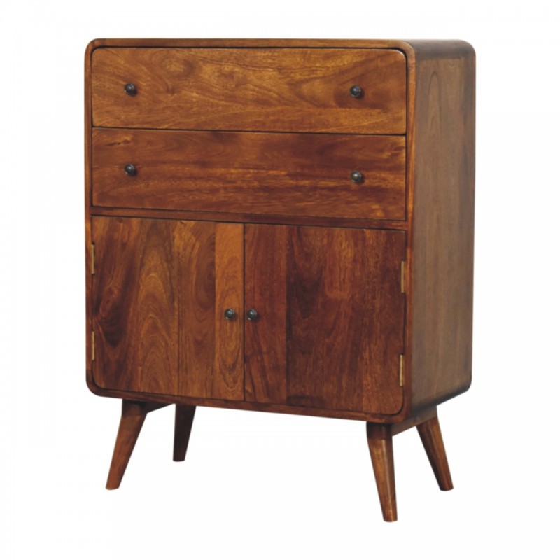 Шкаф Curved Nordic Charm в оттенке Chestnut