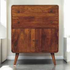 Шкаф Curved Nordic Charm в оттенке Chestnut