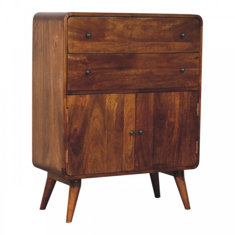 Шкаф Curved Nordic Charm в оттенке Chestnut