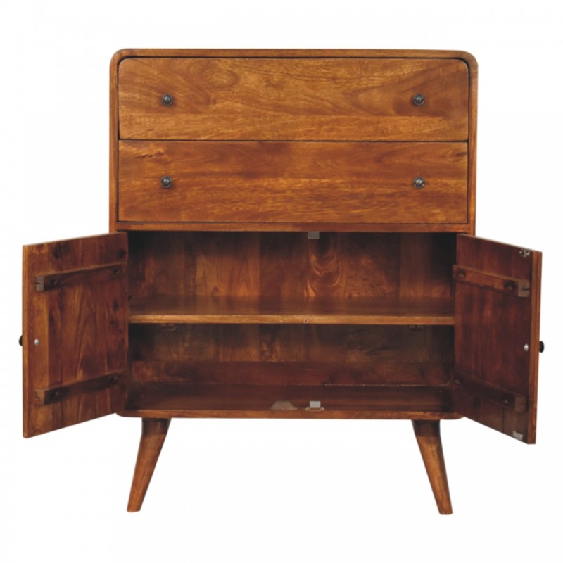Шкаф Curved Nordic Charm в оттенке Chestnut