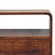 Консоль Curved Nordic Charm в оттенке Chestnut