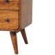 Консоль Curved Nordic Charm в оттенке Chestnut