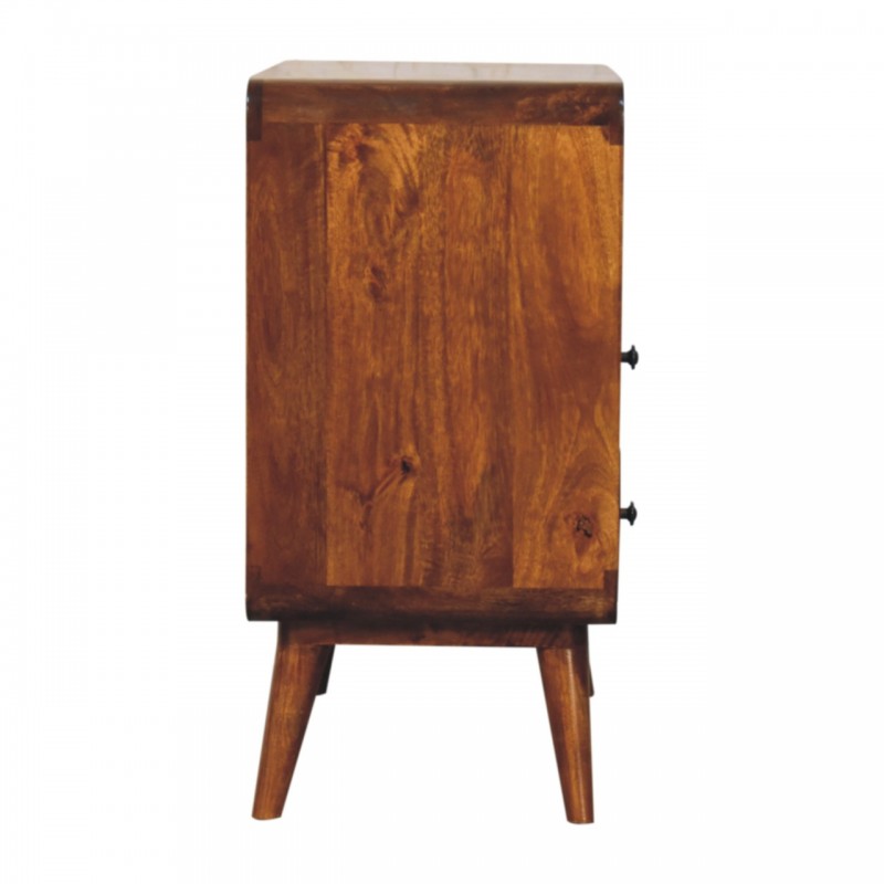 Консоль Curved Nordic Charm в оттенке Chestnut