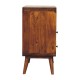 Консоль Curved Nordic Charm в оттенке Chestnut