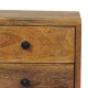 Solis Oak-Ish Wall Mounted Nightstand with 2 Drawers