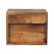 Solis Oak-Ish Wall Mounted Nightstand with 2 Drawers