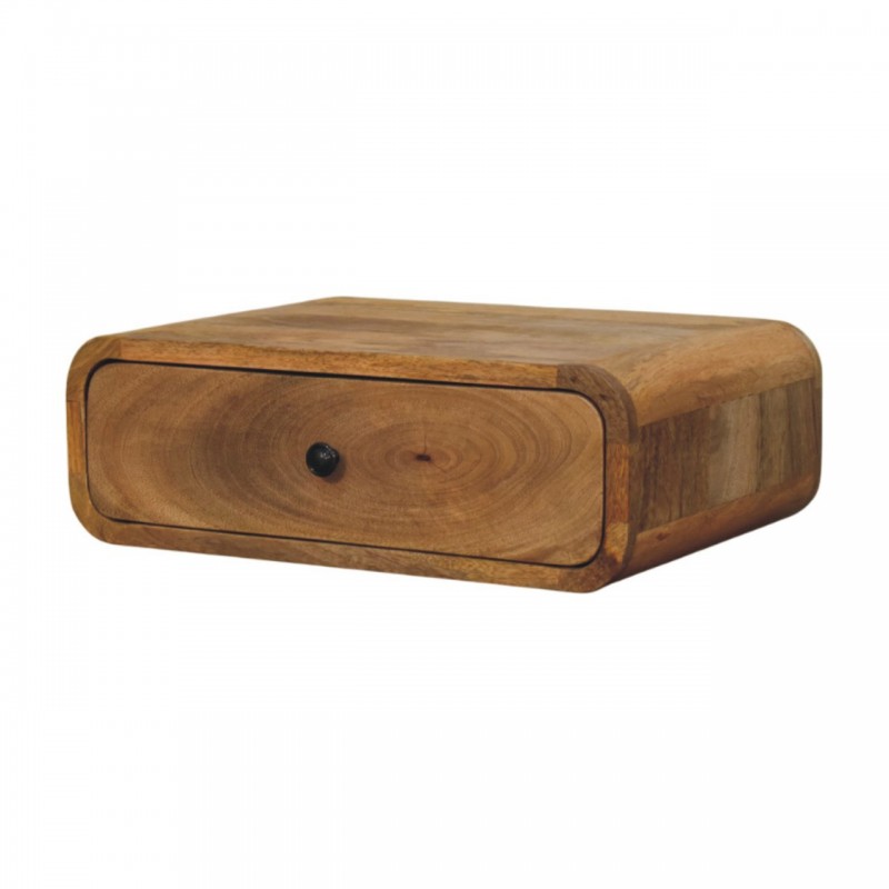 Avora Wall-Mounted Oak-Style Nightstand