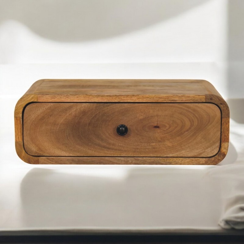 Avora Wall-Mounted Oak-Style Nightstand