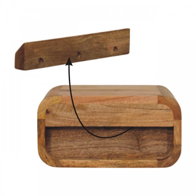 Avora Wall-Mounted Oak-Style Nightstand