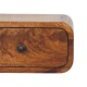Avora Wall-Mounted Chestnut Wood Nightstand