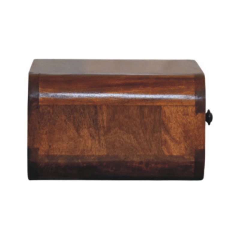 Avora Wall-Mounted Chestnut Wood Nightstand