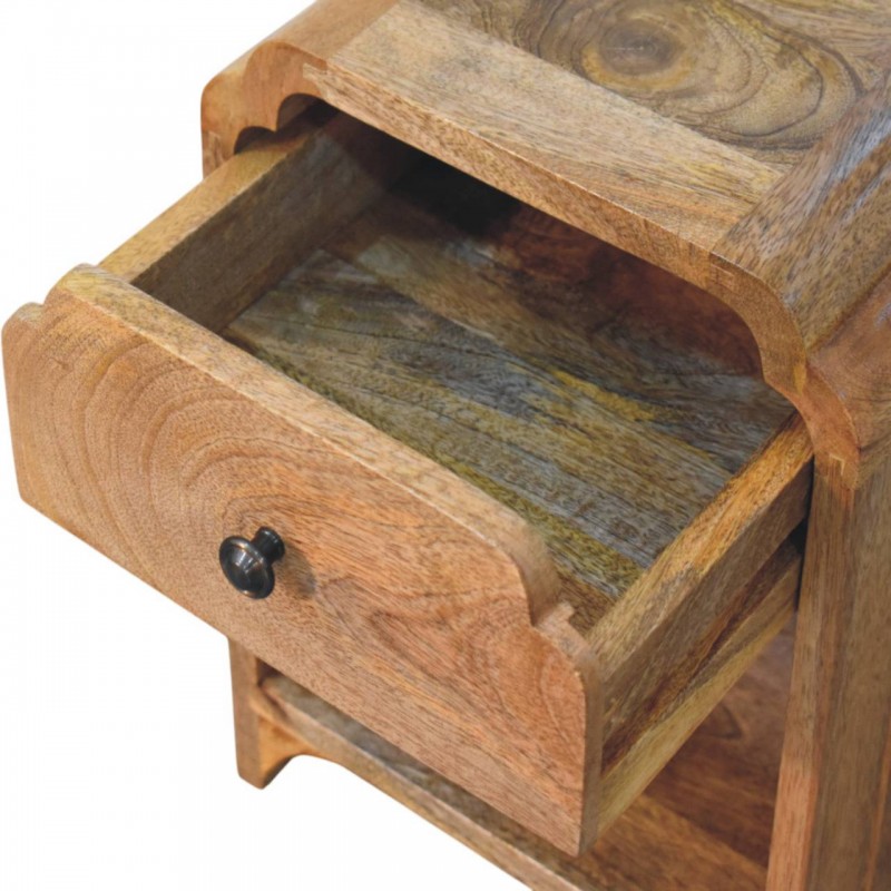 Компактная прикроватная тумба Newton Mini Oak-Ish с ящиком и полкой
