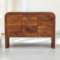 Комод Darcy Chestnut из массива манго с 6 ящиками