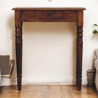 Turned Legs Konsole 1 Schublade Chestnut