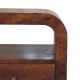 Darcy Chestnut Premium Nachttisch mit Schublade und Ablagefach