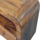 Darcy Chestnut Premium Nachttisch mit Schublade und Ablagefach