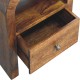 Darcy Chestnut Premium Nachttisch mit Schublade und Ablagefach