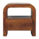 Darcy Chestnut Premium Nachttisch mit Schublade und Ablagefach