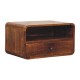 Avora Wall-Mounted Chestnut Wood Nightstand