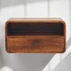 Avora Wall-Mounted Chestnut Wood Nightstand