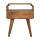 Newton Oak-Ish Nightstand with Drawer and Shelf