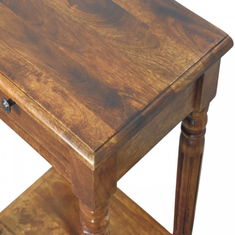 Консольный стол Turned Legs 1 ящик Chestnut