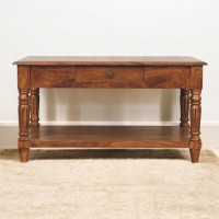 Журнальный столик Turned Legs 2 ящика Chestnut