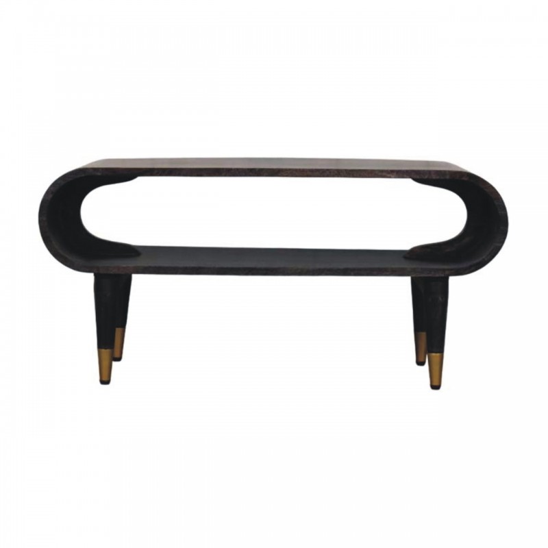 ТВ-тумба Curved Edge с латунными акцентами