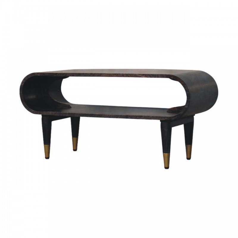 ТВ-тумба Curved Edge с латунными акцентами