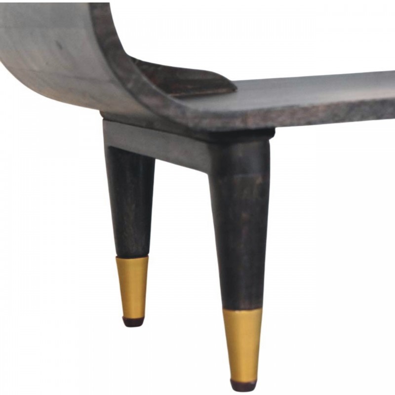 ТВ-тумба Curved Edge с латунными акцентами