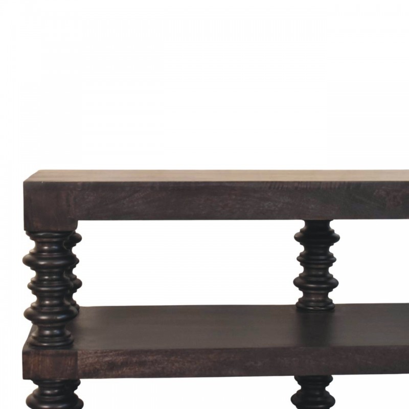 Консоль Spindle Carbon Ash с открытыми полками