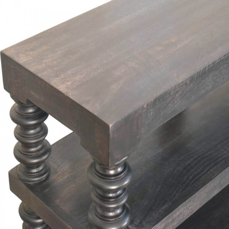 Консоль Spindle Carbon Ash с открытыми полками