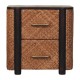 Havana Rattan Nachttisch in Velvet Mocha