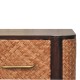 Havana Rattan Nachttisch in Velvet Mocha