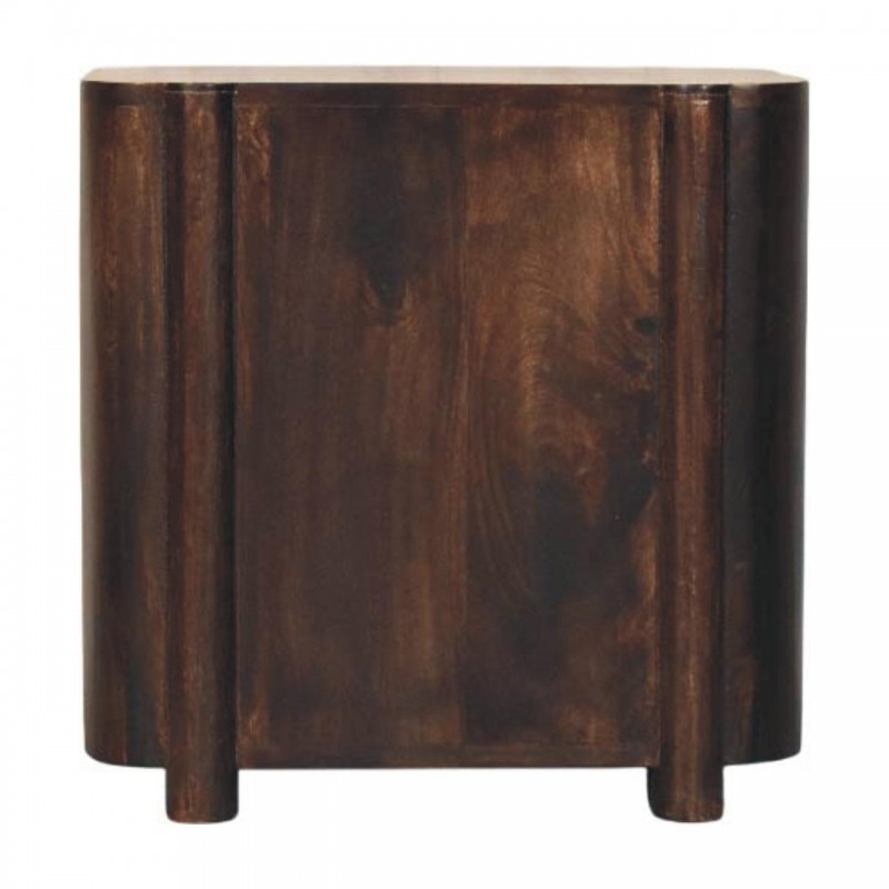 Havana Rattan Nachttisch in Velvet Mocha