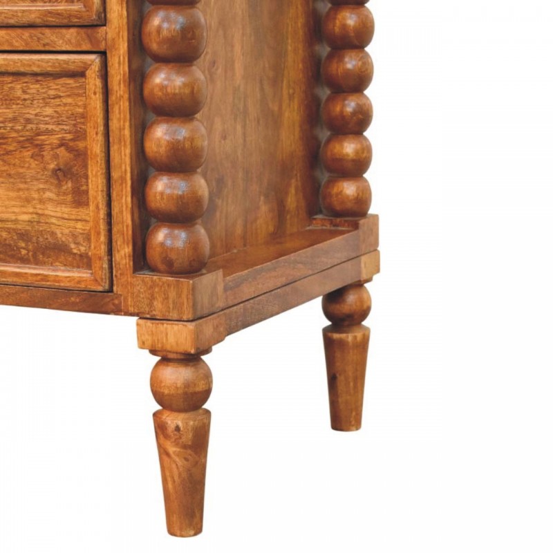 Прикроватная тумба Harper Spindle Amber Oak с 2 ящиками
