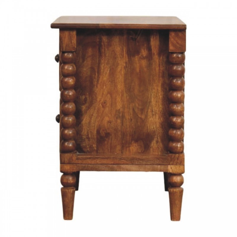 Прикроватная тумба Harper Spindle Amber Oak с 2 ящиками