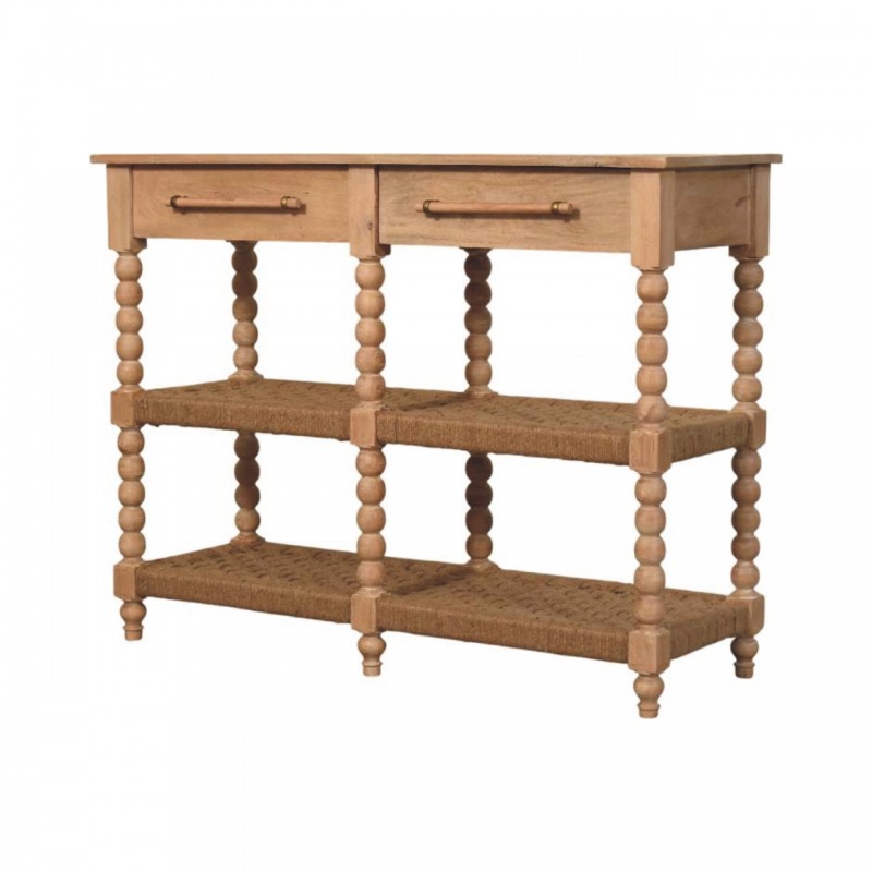Spindle Konsole Stone Driftwood