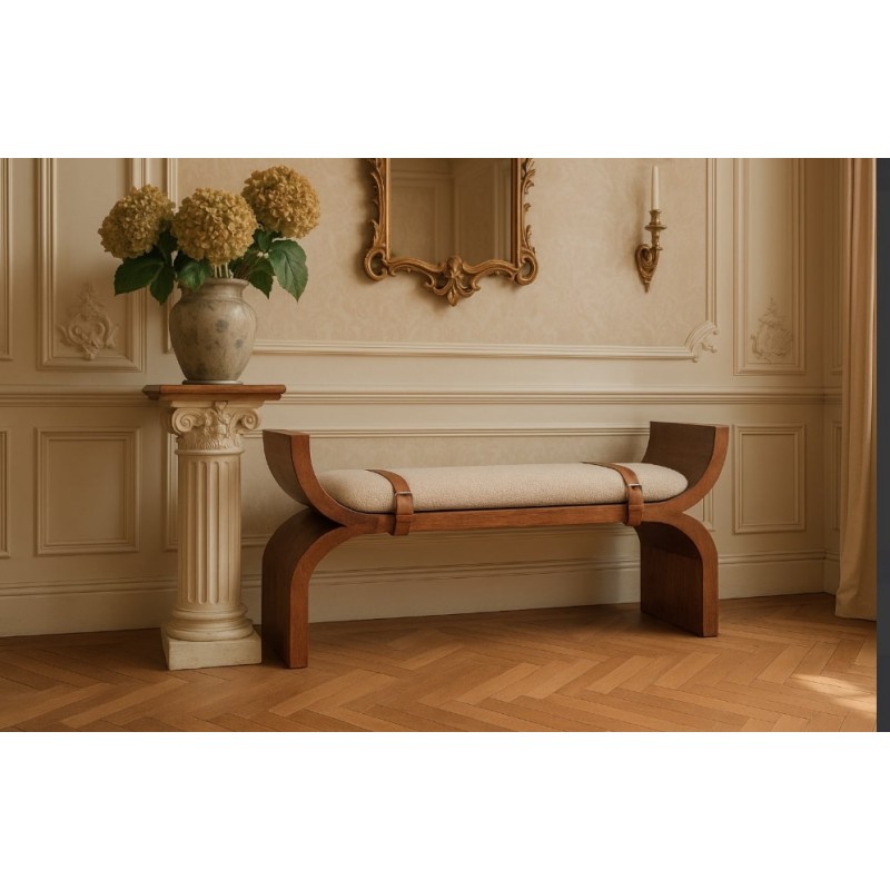 Скамья Stirrup Curve Amber Oak