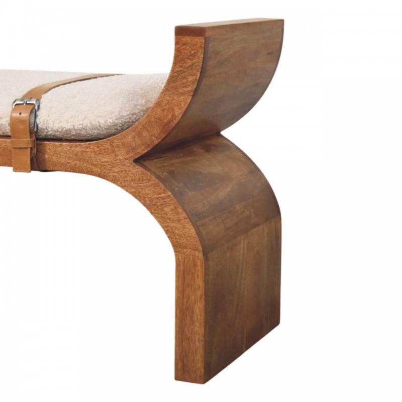 Скамья Stirrup Curve Amber Oak