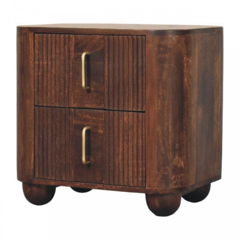 Прикроватная тумба Marlowe Fluted California Walnut
