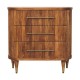 Комод Emerson Amber Oak с рифлёными фасадами