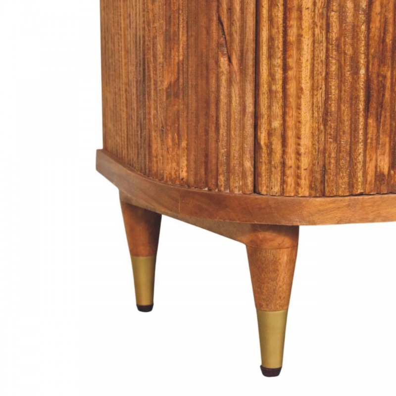 Комод Emerson Amber Oak с рифлёными фасадами